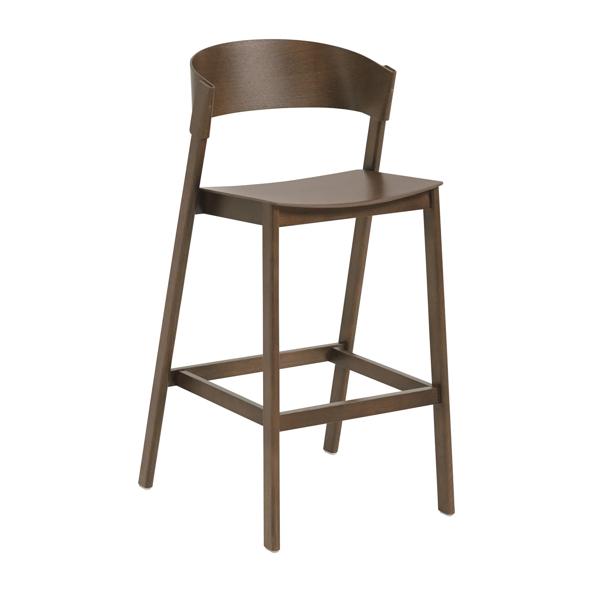 Cover bar stool, Stained dark brown Muuto