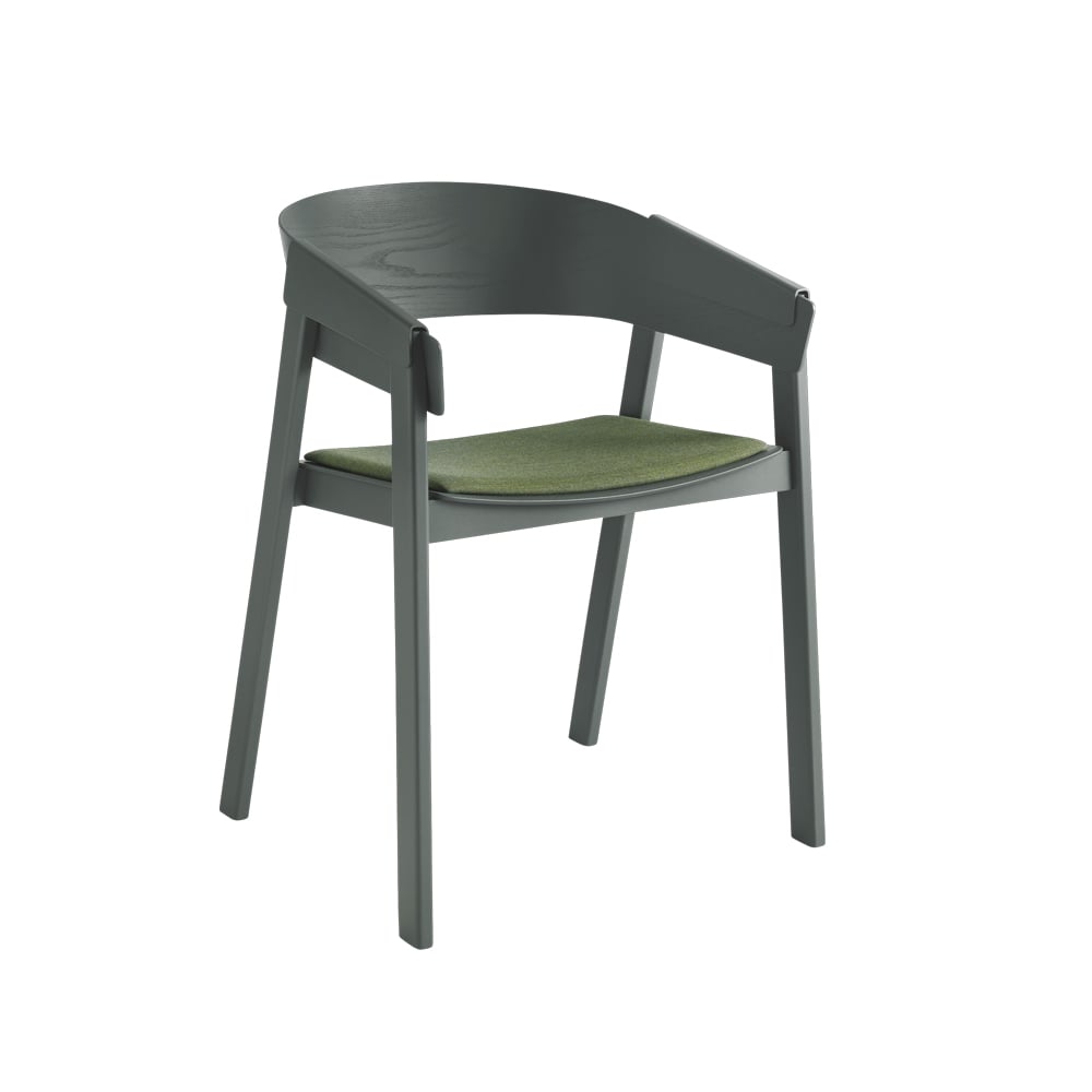 Muuto Cover chair upholstered seat Remix 933-Green | Scandinavian Design | Chairs | Green