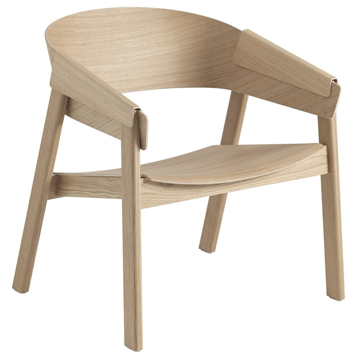 Muuto Cover lounge chair Oak | Scandinavian Design | Armchairs & footstools | Brown