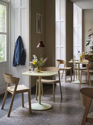 Cover Side Chair leather - Cognac-oak - Muuto