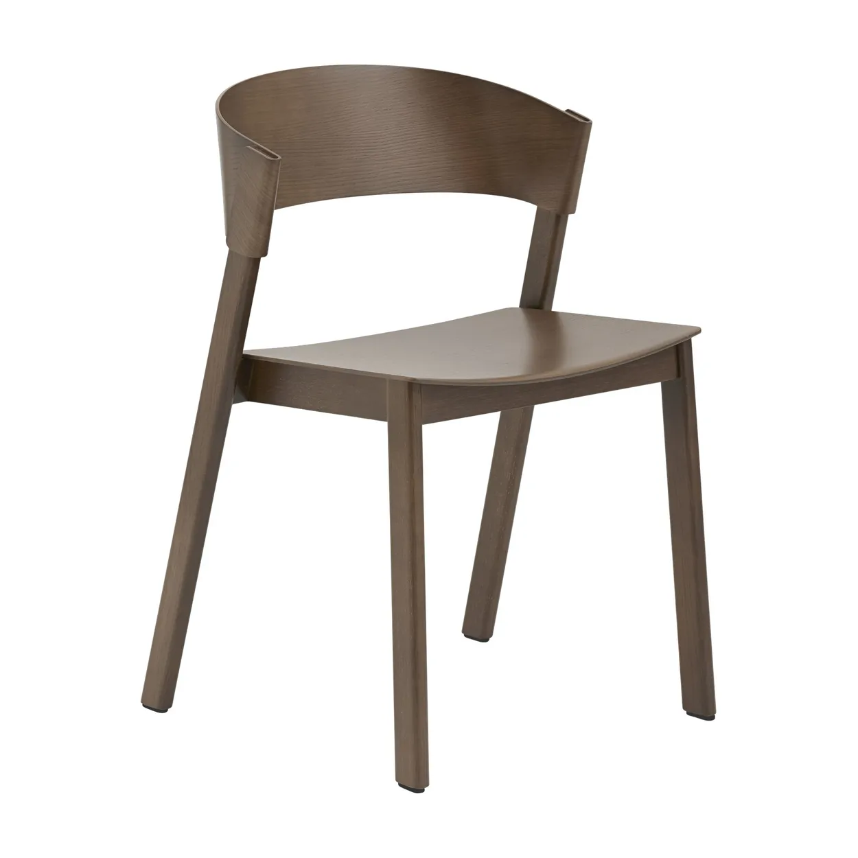 Muuto Cover Side Chair Stained dark brown | Scandinavian Design | Chairs | Brown