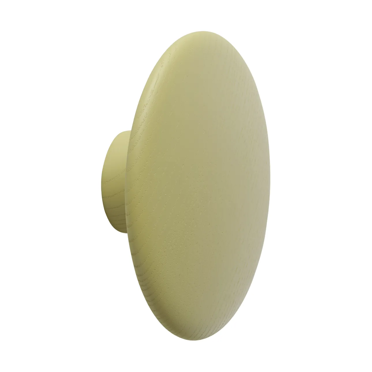 Dots Wood coat hook, Light olive, Ø13 cm Muuto