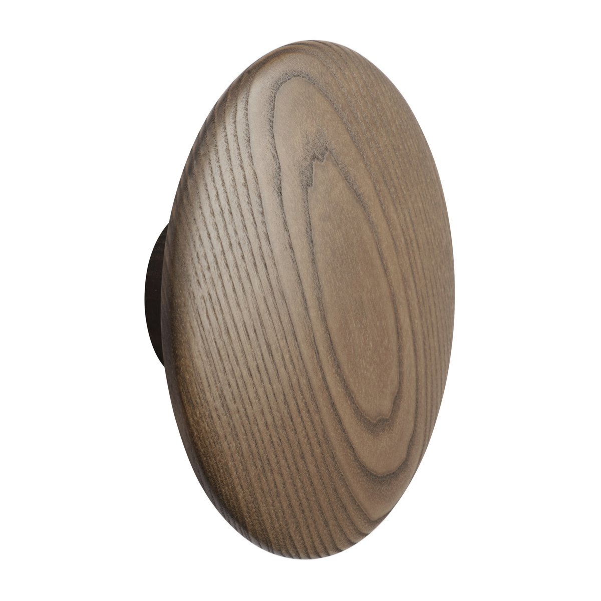 Muuto Dots wood hook dark stained brown o17 cm | Scandinavian Design | Clothes hooks & hangers | Brown
