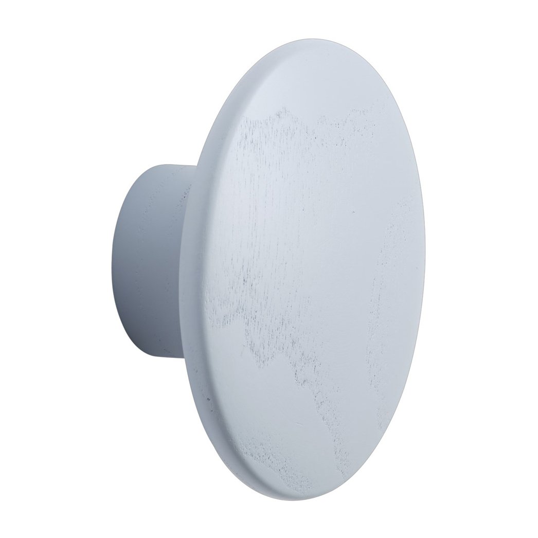 Muuto Dots wood hook light blue Ø6.5 cm | Scandinavian Design | Clothes hooks & hangers | Blue