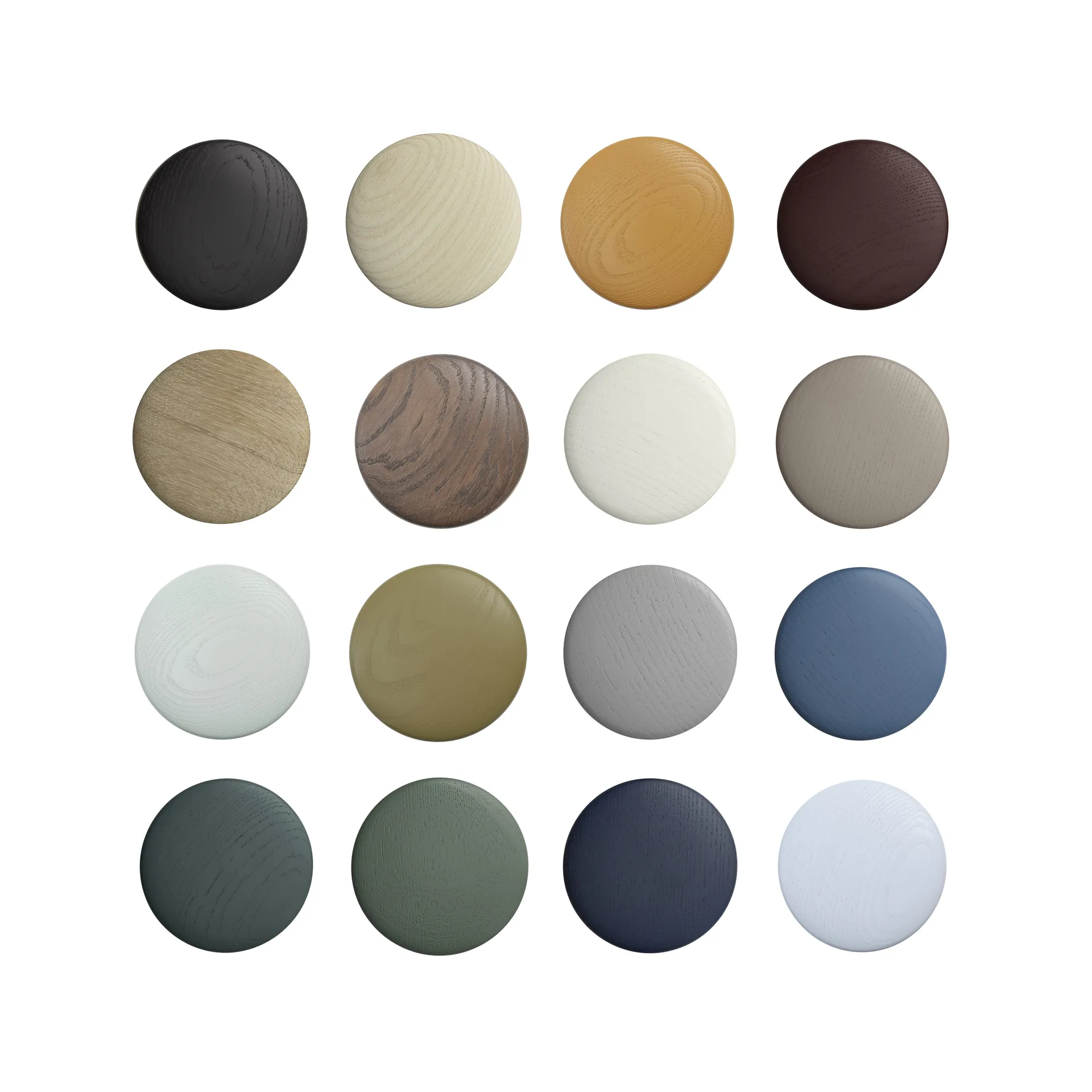 Dots wood hook sage green, Ø6.5 cm Muuto