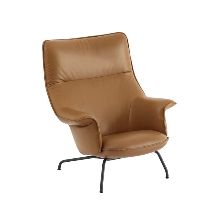 Doze armchair - Refine leather cognac-Black - Muuto