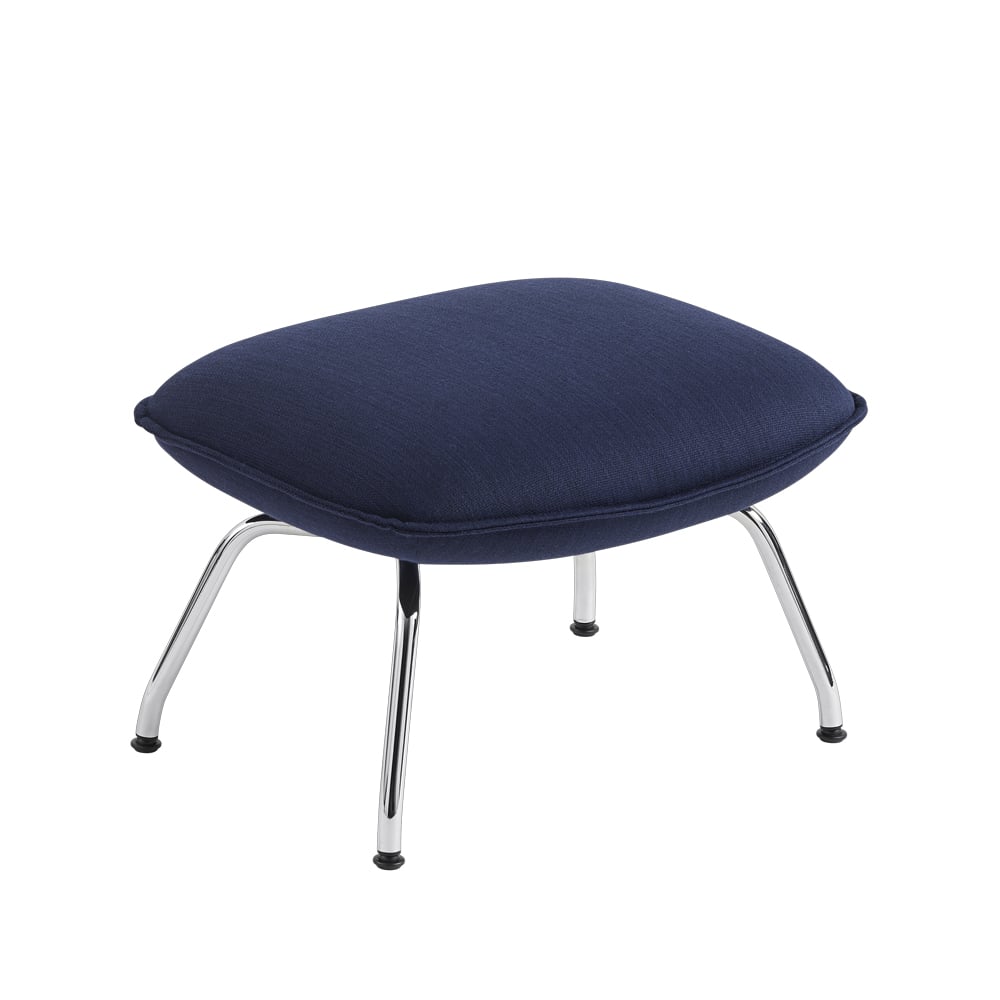 Muuto Doze ottoman Balder 782-Chrome | Scandinavian Design | Armchairs & footstools | Blue