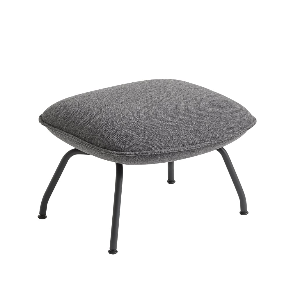 Muuto Doze ottoman Ocean 80-Anthracite black | Scandinavian Design | Armchairs & footstools | Grey