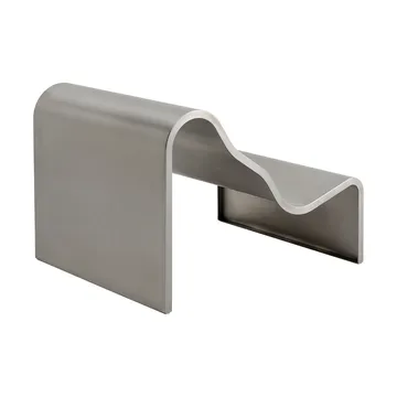 Dream View bench - Brushed steel, 100 cm - Muuto