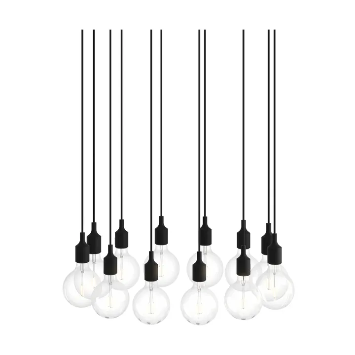 E27 Pendant Cluster 12 pendant - Black - Muuto