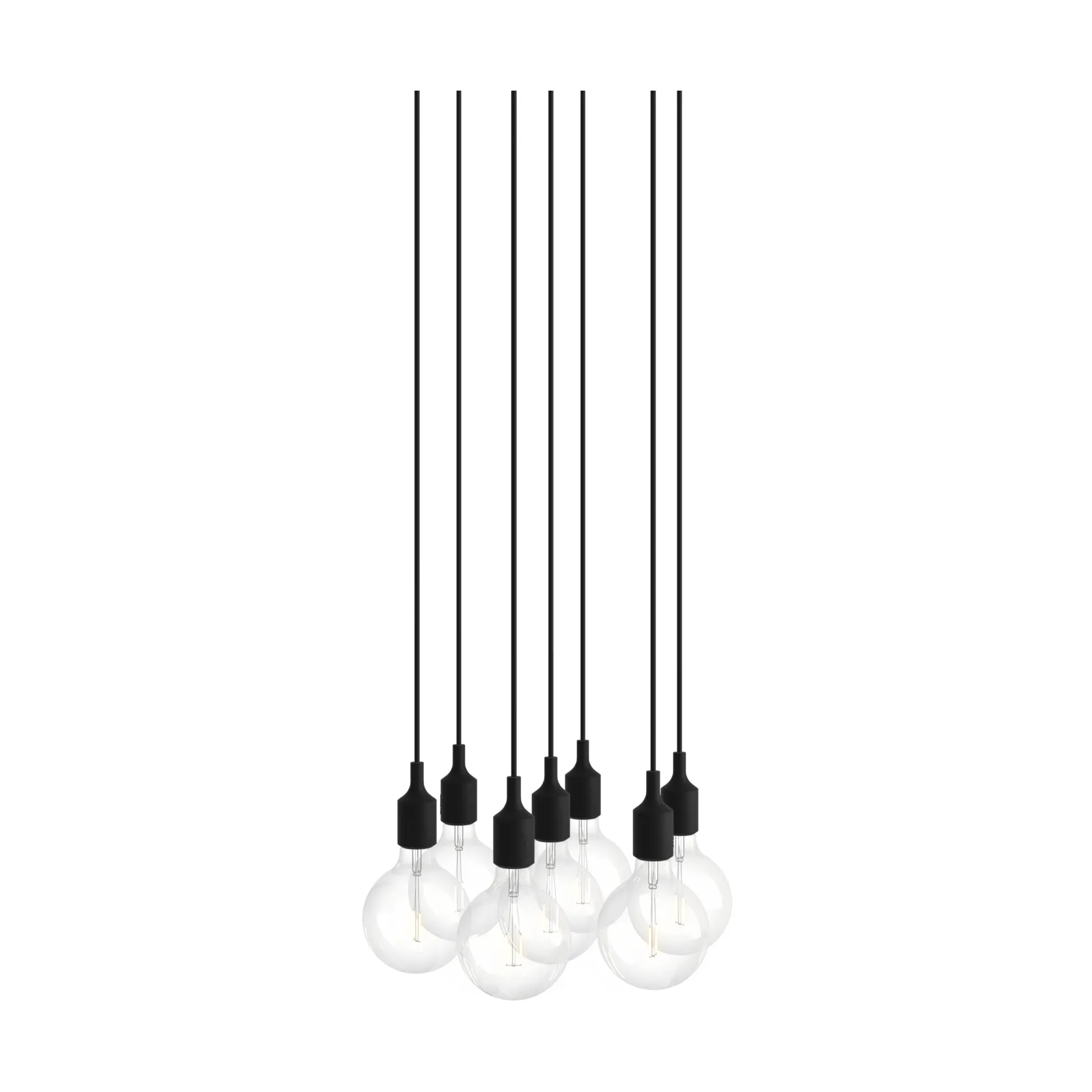 E27 Pendant Cluster 7 pendant, Black Muuto