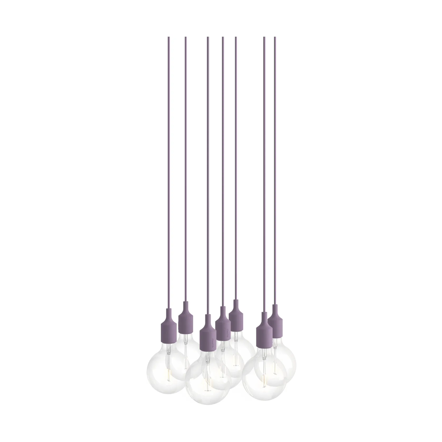 E27 Pendant Cluster 7 pendant, Dusty lilac Muuto