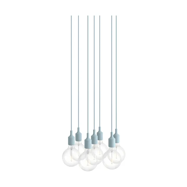 E27 Pendant Cluster 7 pendant - Light blue - Muuto