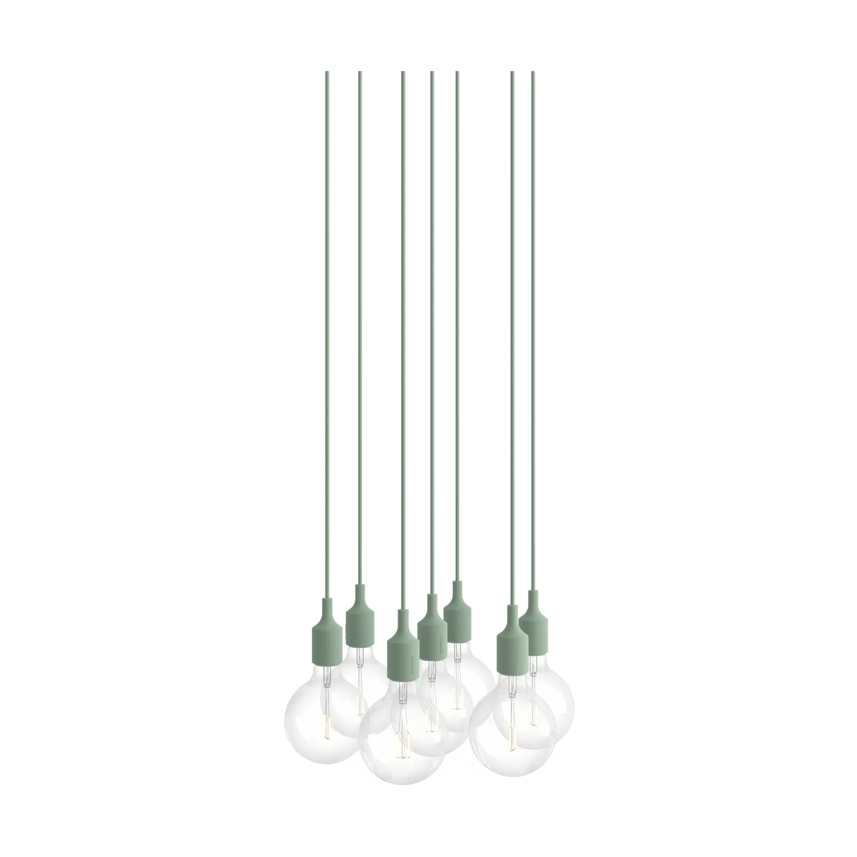 E27 Pendant Cluster 7 pendant, Light green Muuto