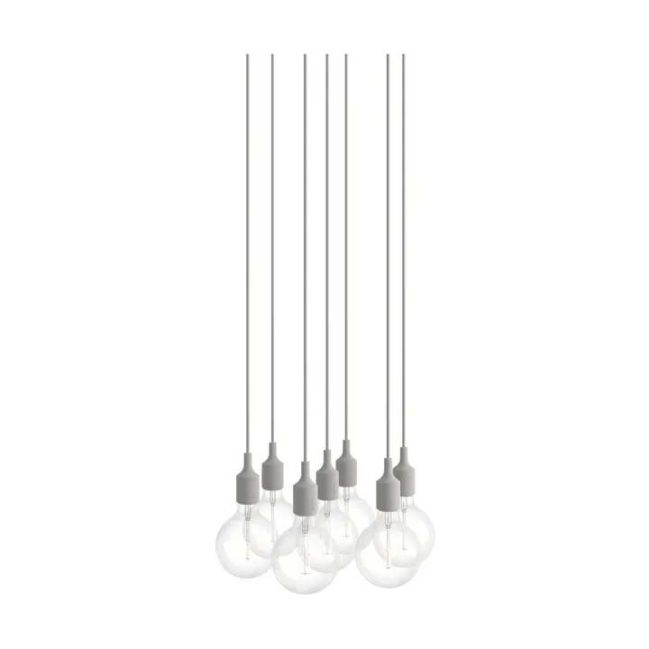 E27 Pendant Cluster 7 pendant - Light grey - Muuto