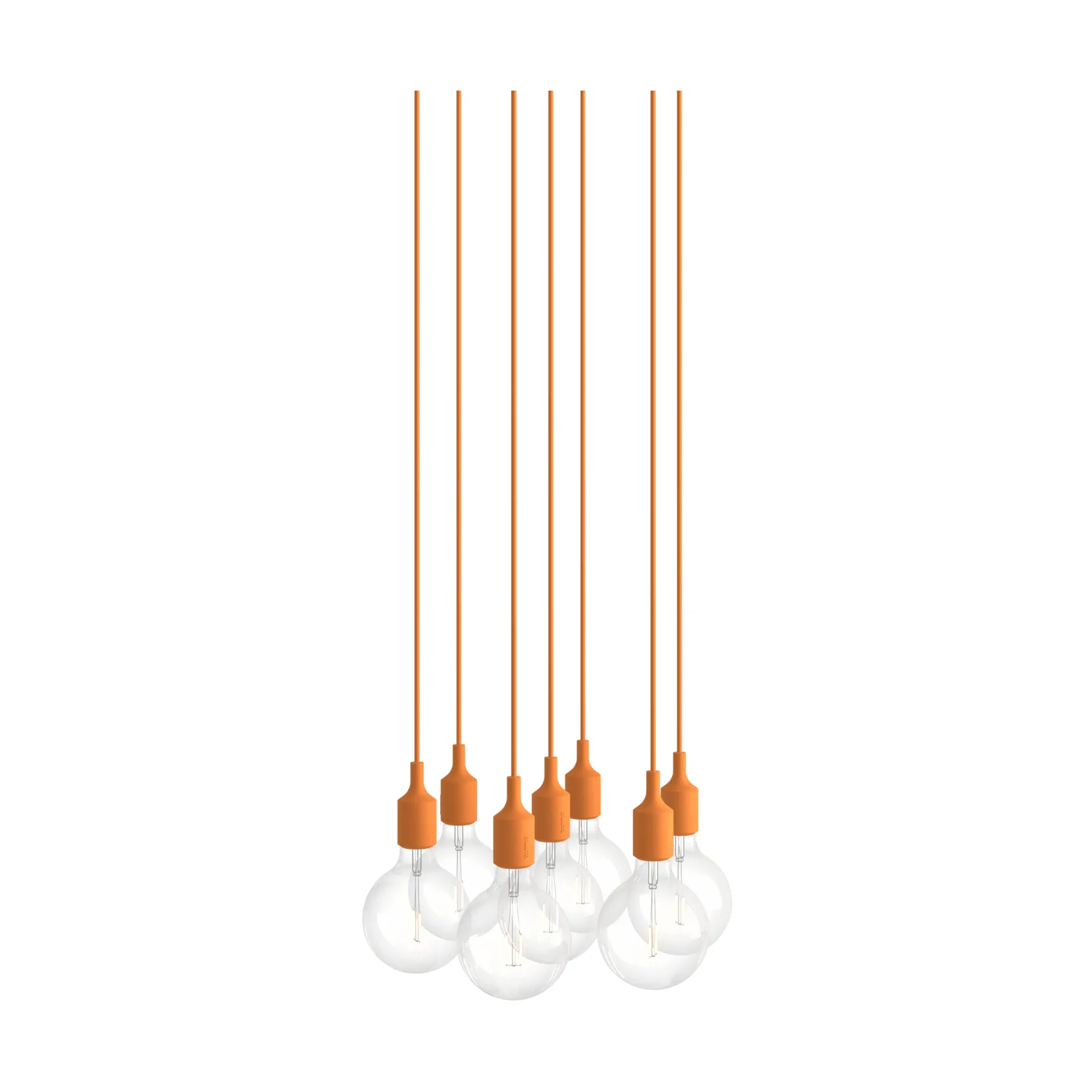 E27 Pendant Cluster 7 pendant, Light orange Muuto