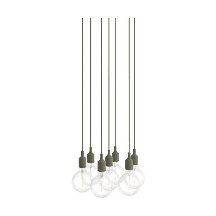E27 Pendant Cluster 7 pendant - Olive - Muuto
