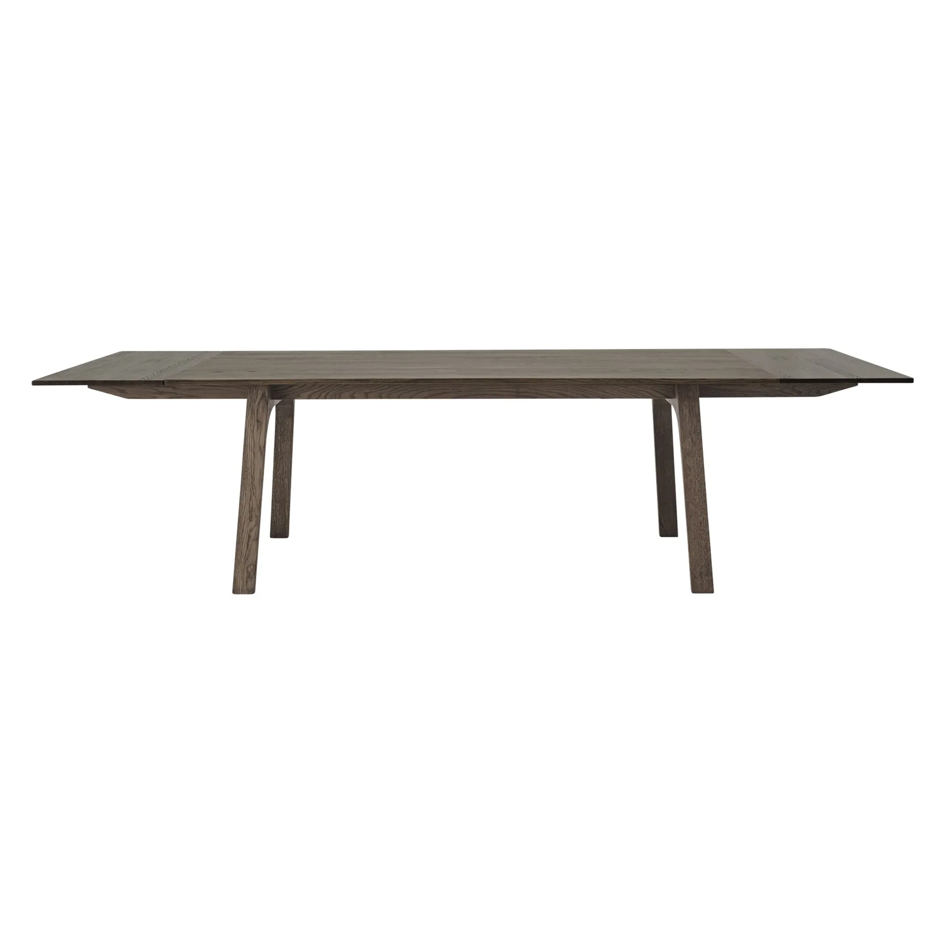 Earnest Extendable dining table 205x100 cm, Dark oiled oak Muuto
