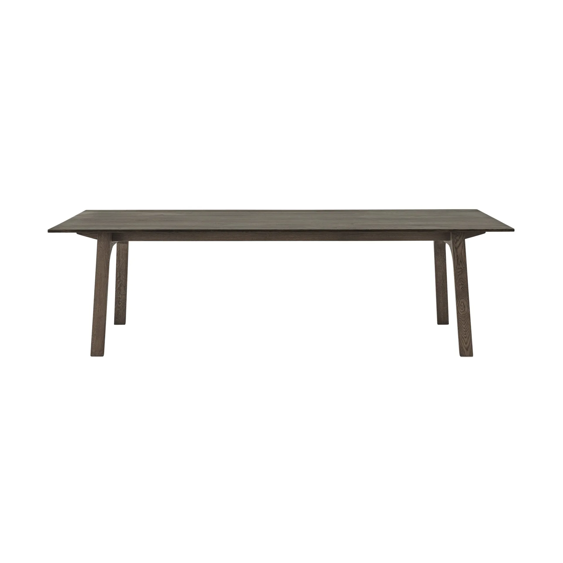 Earnest Extendable dining table 260x100 cm, Dark oiled oak Muuto
