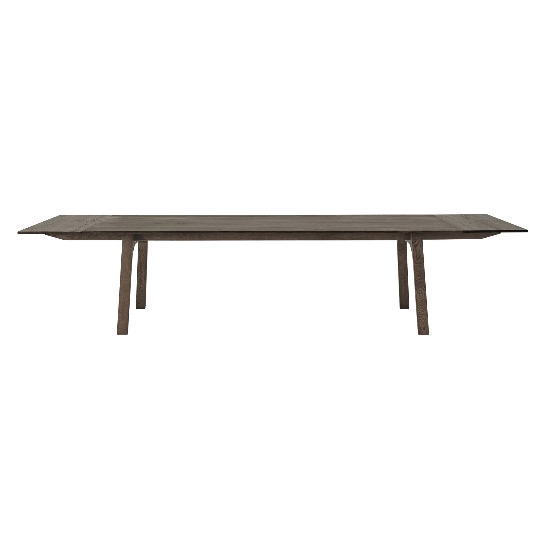 Earnest Extendable dining table 260x100 cm, Dark oiled oak Muuto