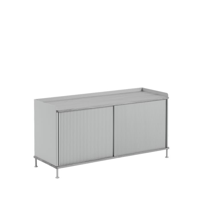 Enfold Low Side table - Grey-metal - Muuto