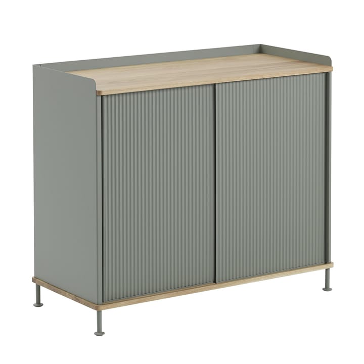 Enfold sideboard high, Oak-dusty green Muuto
