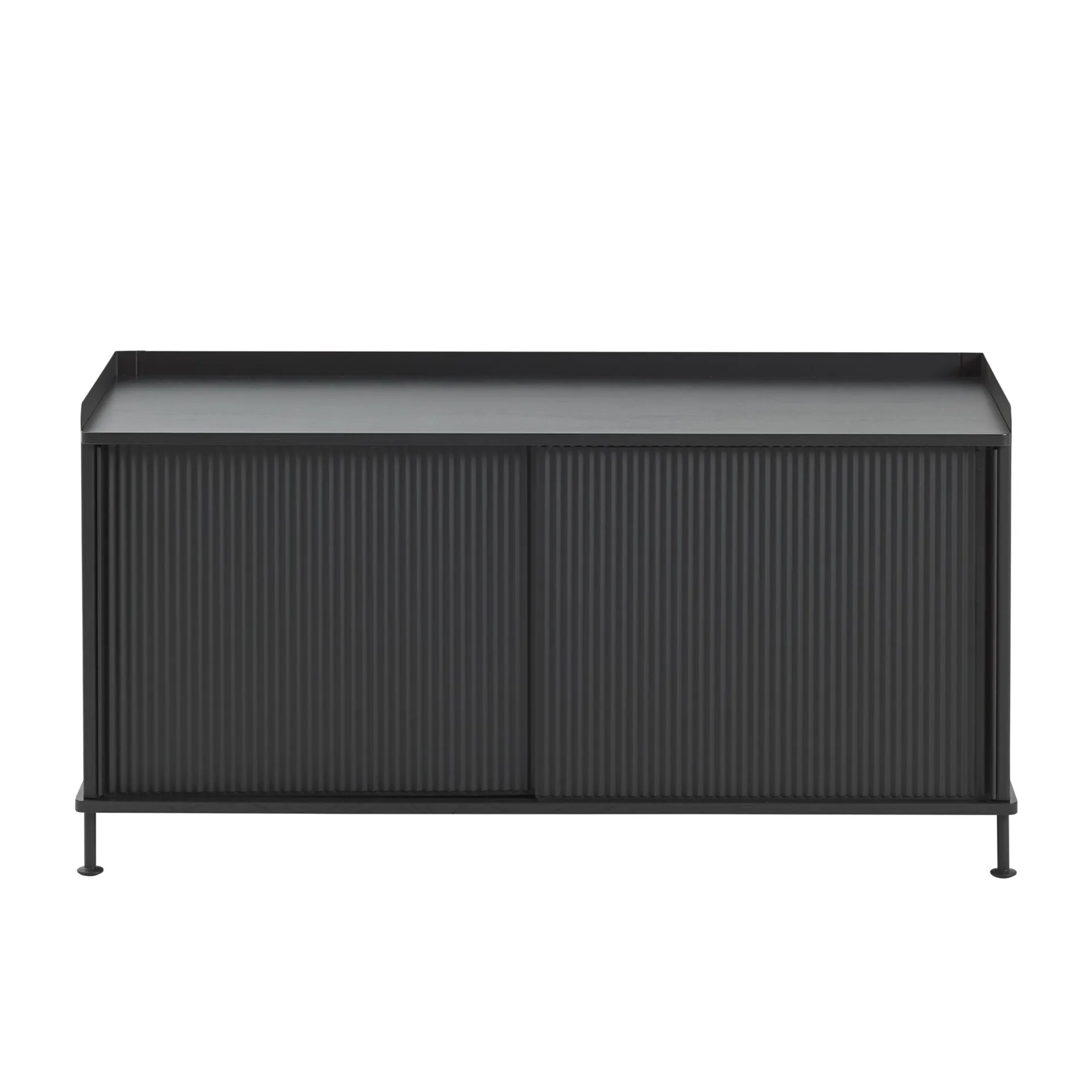 Enfold sideboard low 125x45x63 cm, Black-Black Muuto