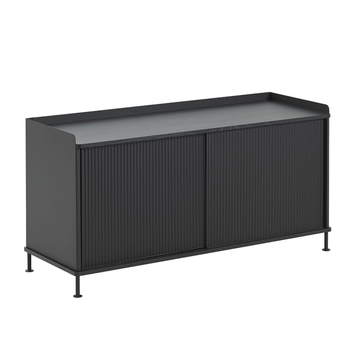 Enfold sideboard low 125x45x63 cm - Black-Black - Muuto