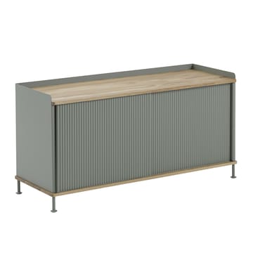 Enfold sideboard low 125x45x63 cm - Oak-Dusty green - Muuto