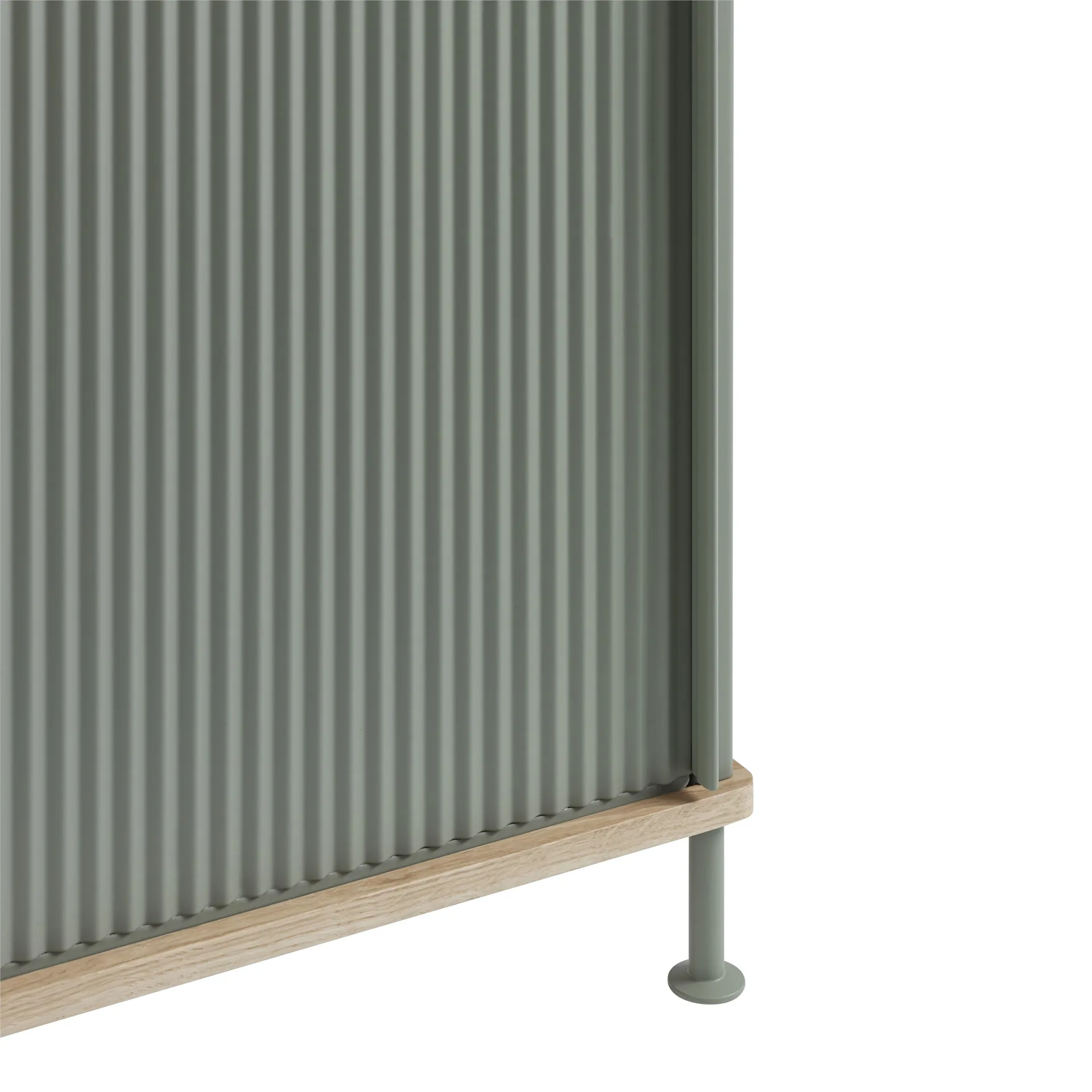 Enfold sideboard low 125x45x63 cm, Oak-Dusty green Muuto