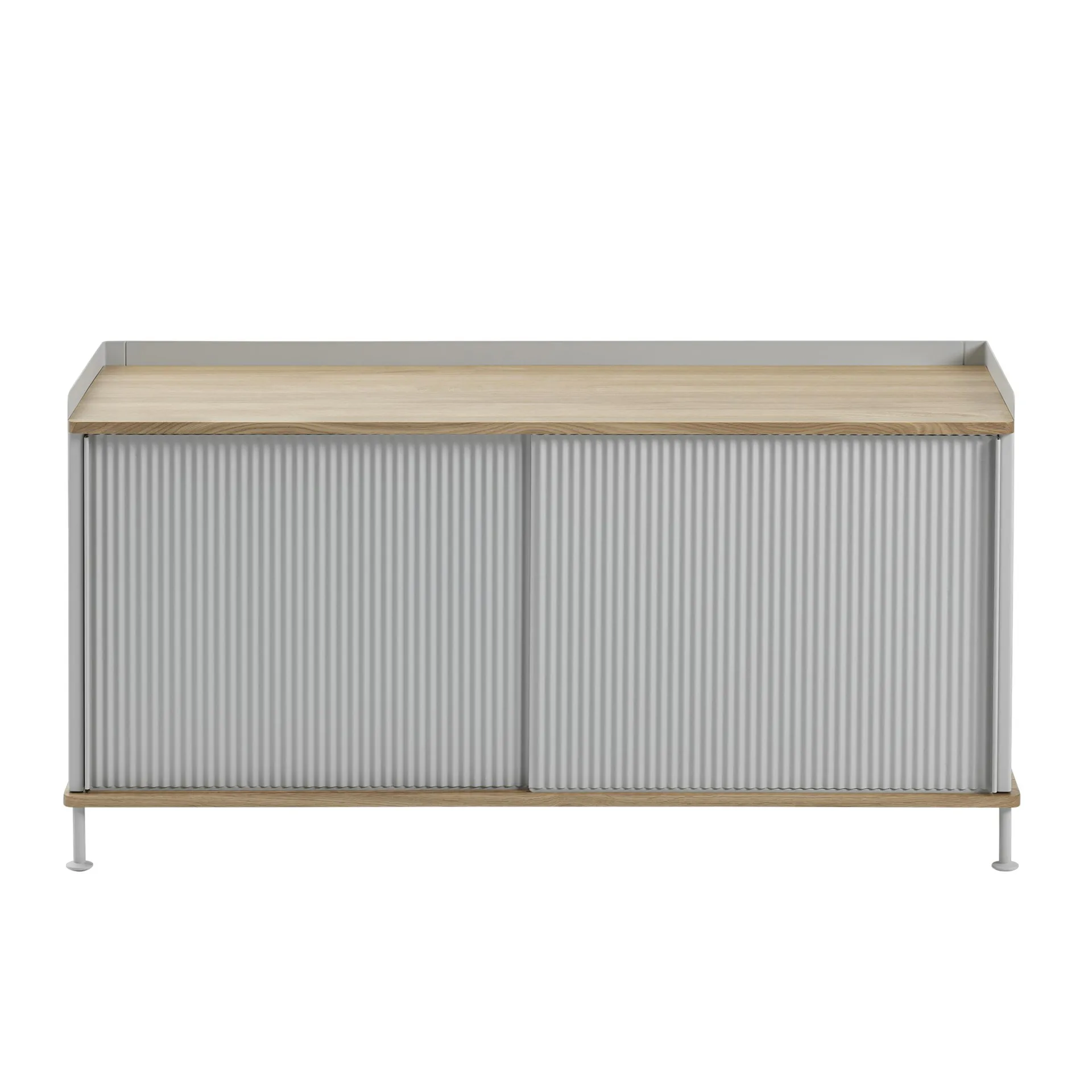 Enfold sideboard low 125x45x63 cm, Oak-Grey Muuto