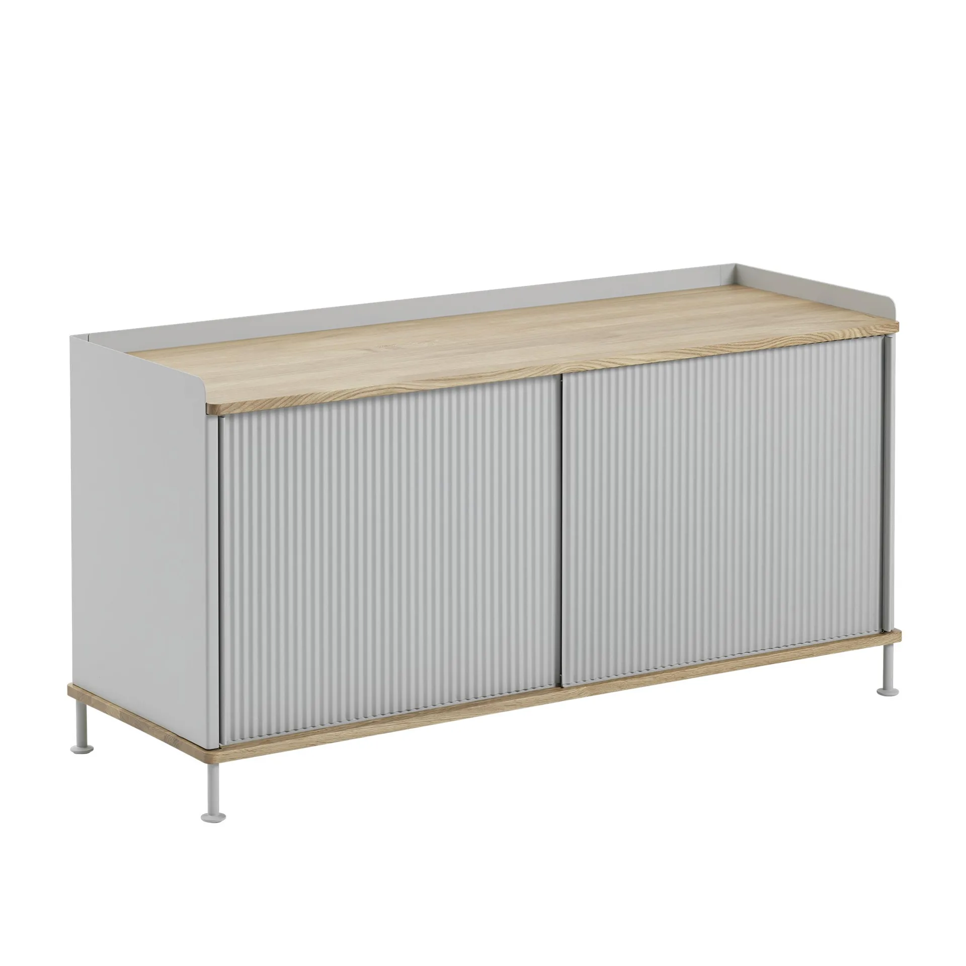 Enfold sideboard low 125x45x63 cm, Oak-Grey Muuto