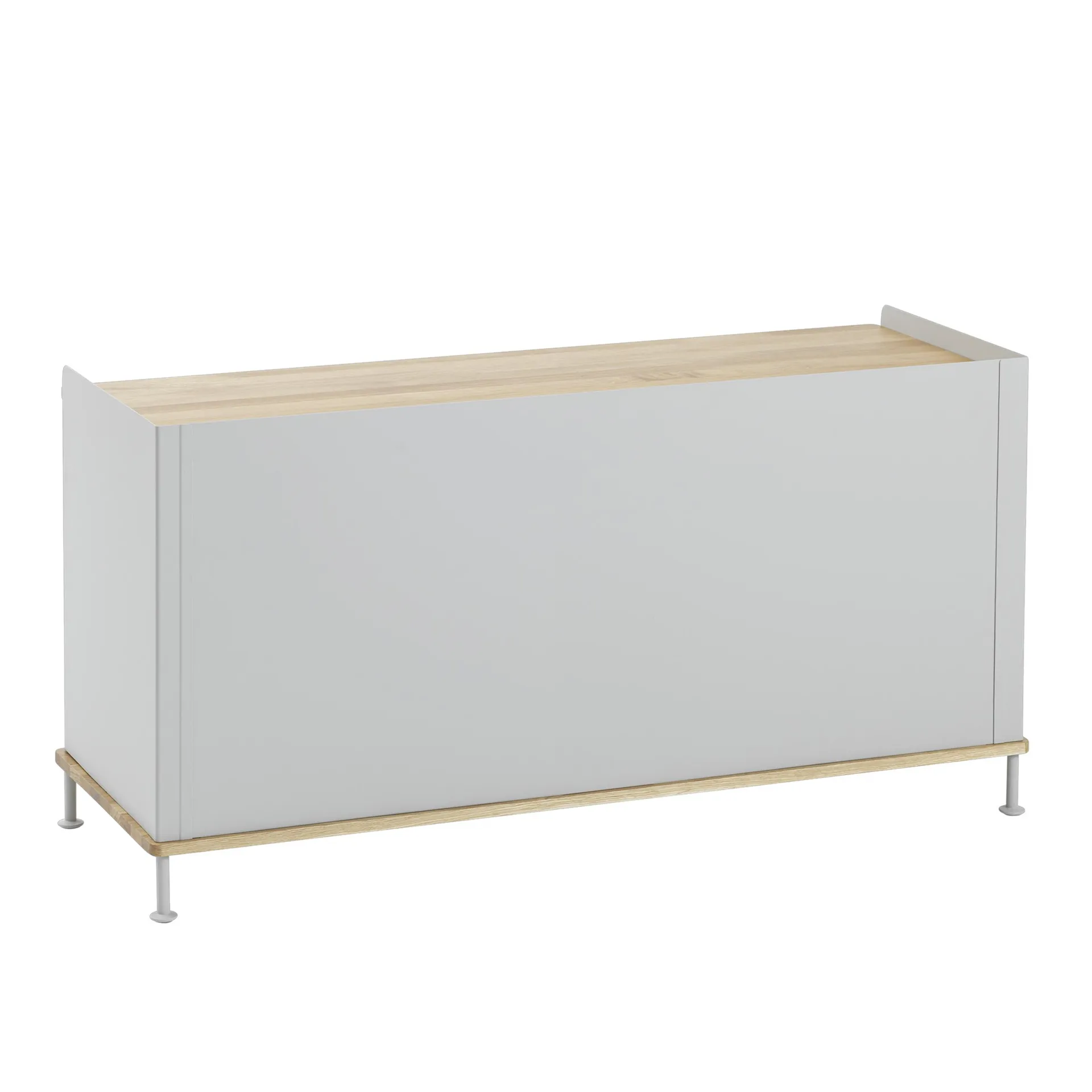 Enfold sideboard low 125x45x63 cm, Oak-Grey Muuto