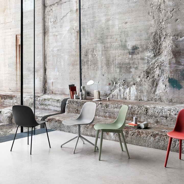 Fiber Chair steel legs - Remix 133-Grey - Muuto