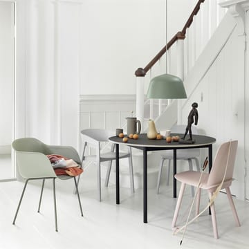 Fiber Chair with arm rest - Dusty green-Green (plastic) - Muuto