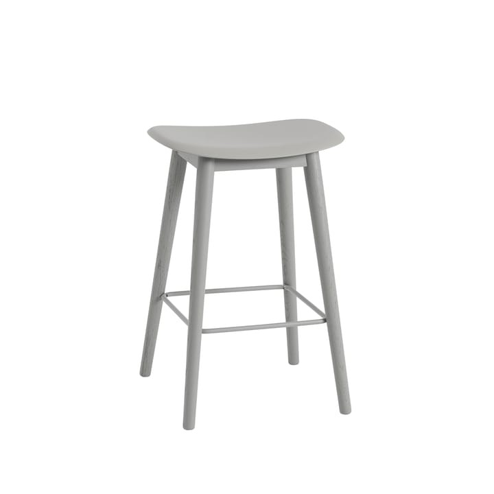 Fiber counter stool 65 cm - Grey, grey legs - Muuto