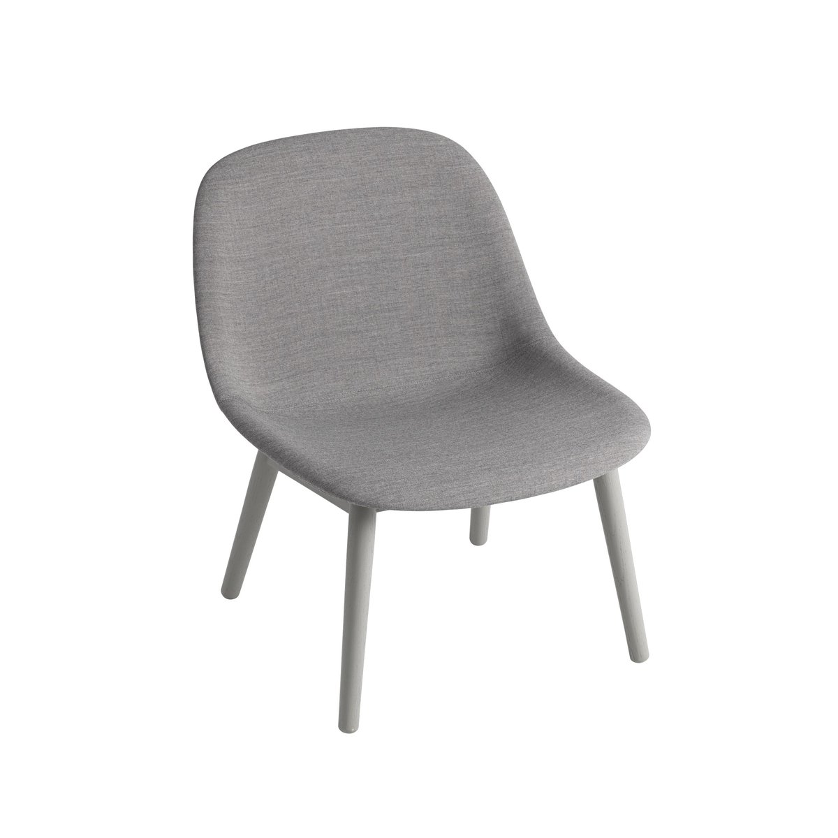 Muuto Fiber Lounge chair with oak legs Remix 133 | Scandinavian Design | Armchairs & footstools | Grey
