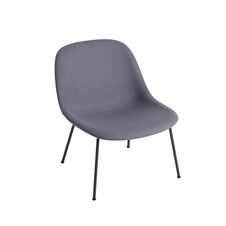 Fiber Lounge chair with steel legs - Divina 154-Black - Muuto