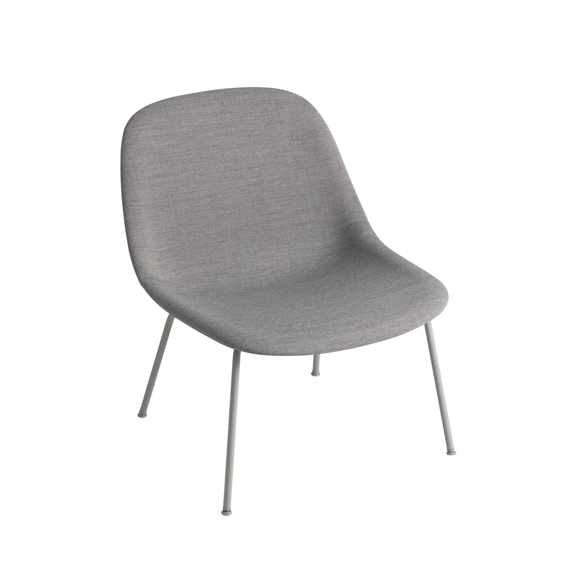 Fiber Lounge chair with steel legs, Remix 133-Grey Muuto