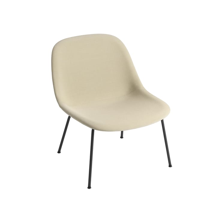 Fiber Lounge chair with steel legs - Steel cut Trio 236-Anthracite - Muuto