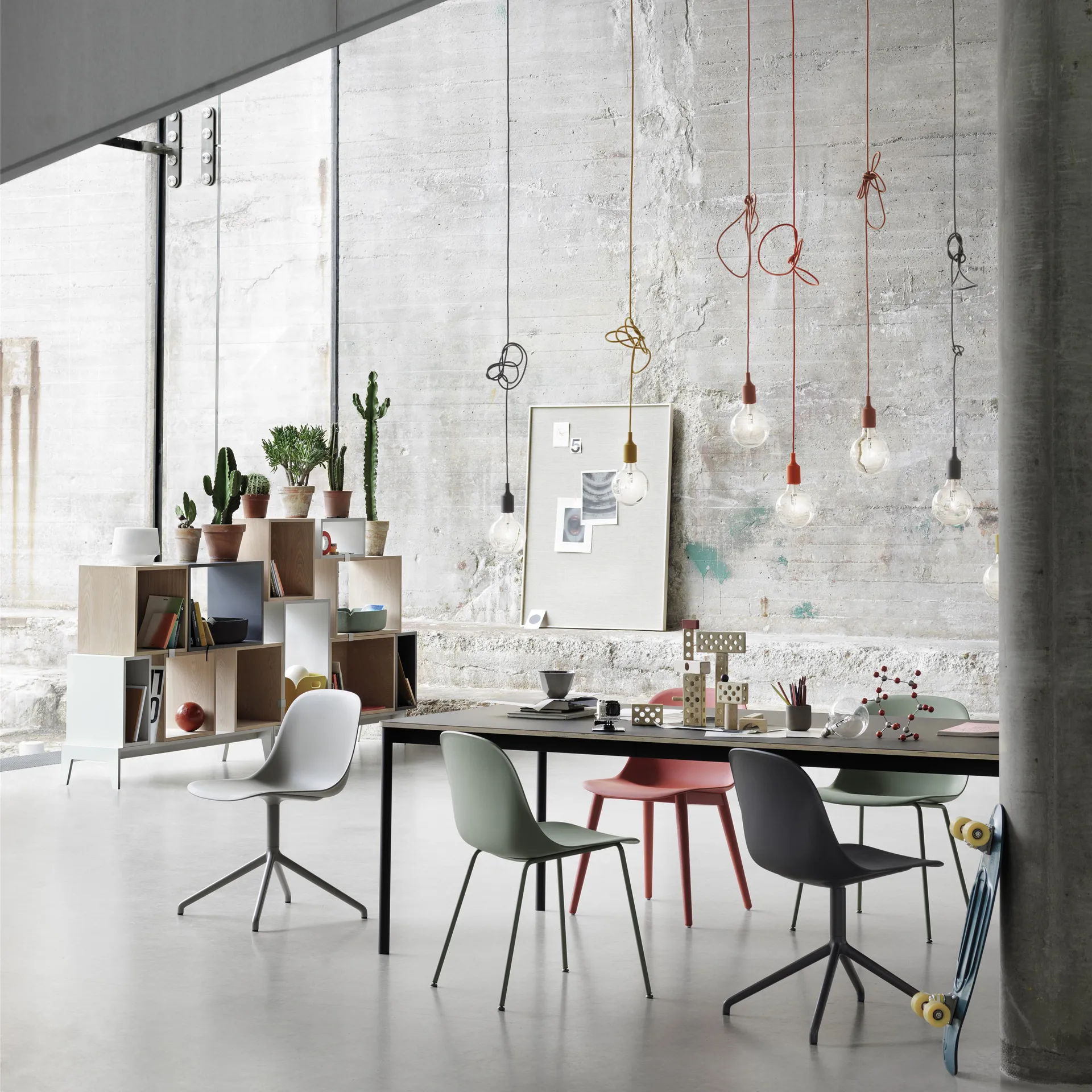 Fiber Side Chair, Dusty green (plastic) Muuto