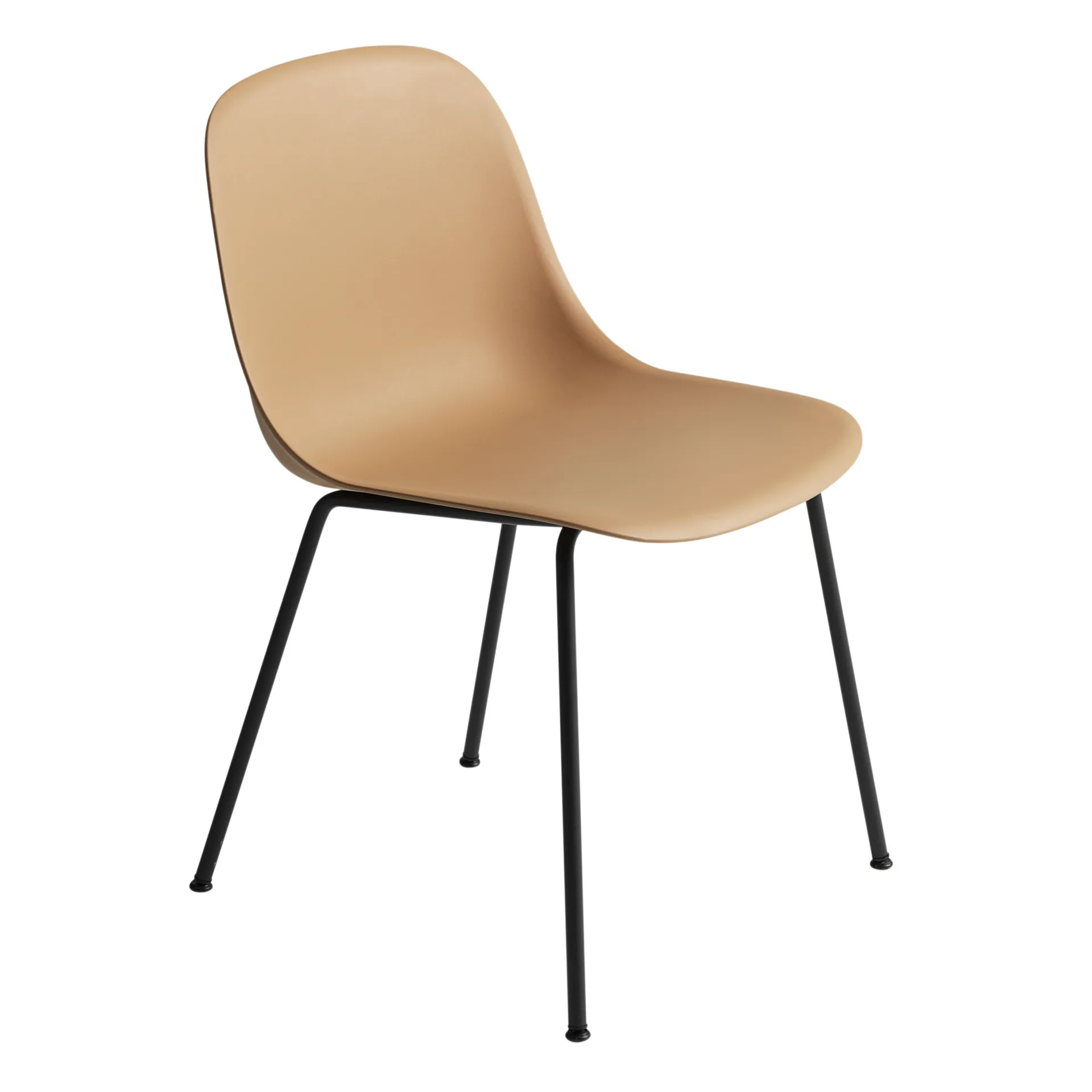 Fiber Side Chair, Ochre-Anthracite (plastic) Muuto