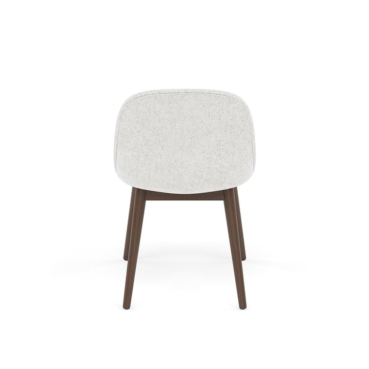Fiber Side Chair with wooden legs, Hallingdal nr110-stained dark brown Muuto
