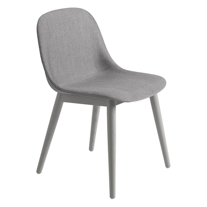 Fiber Side Chair with wooden legs - Remix 133-grey - Muuto