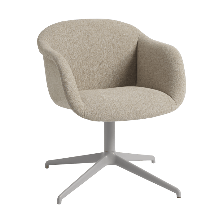 Fiber Soft Armchair swivel base - Ecriture 240/Grey - Muuto