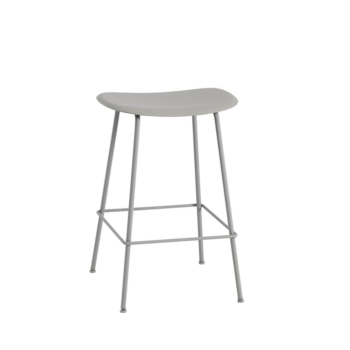 Fiber Tube bar chair 65 cm - Grey-Grey - Muuto