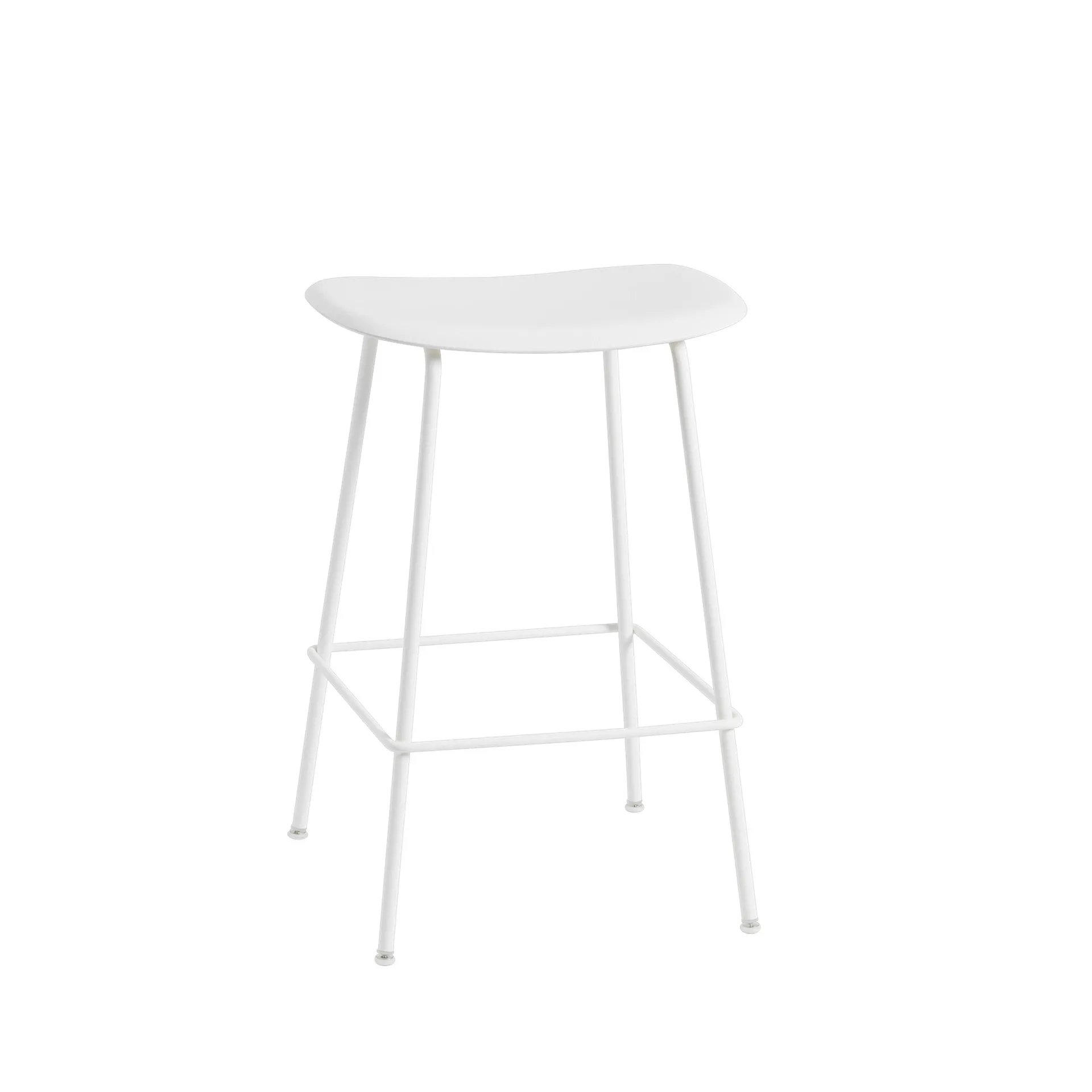 Fiber Tube bar chair 65 cm, White Muuto