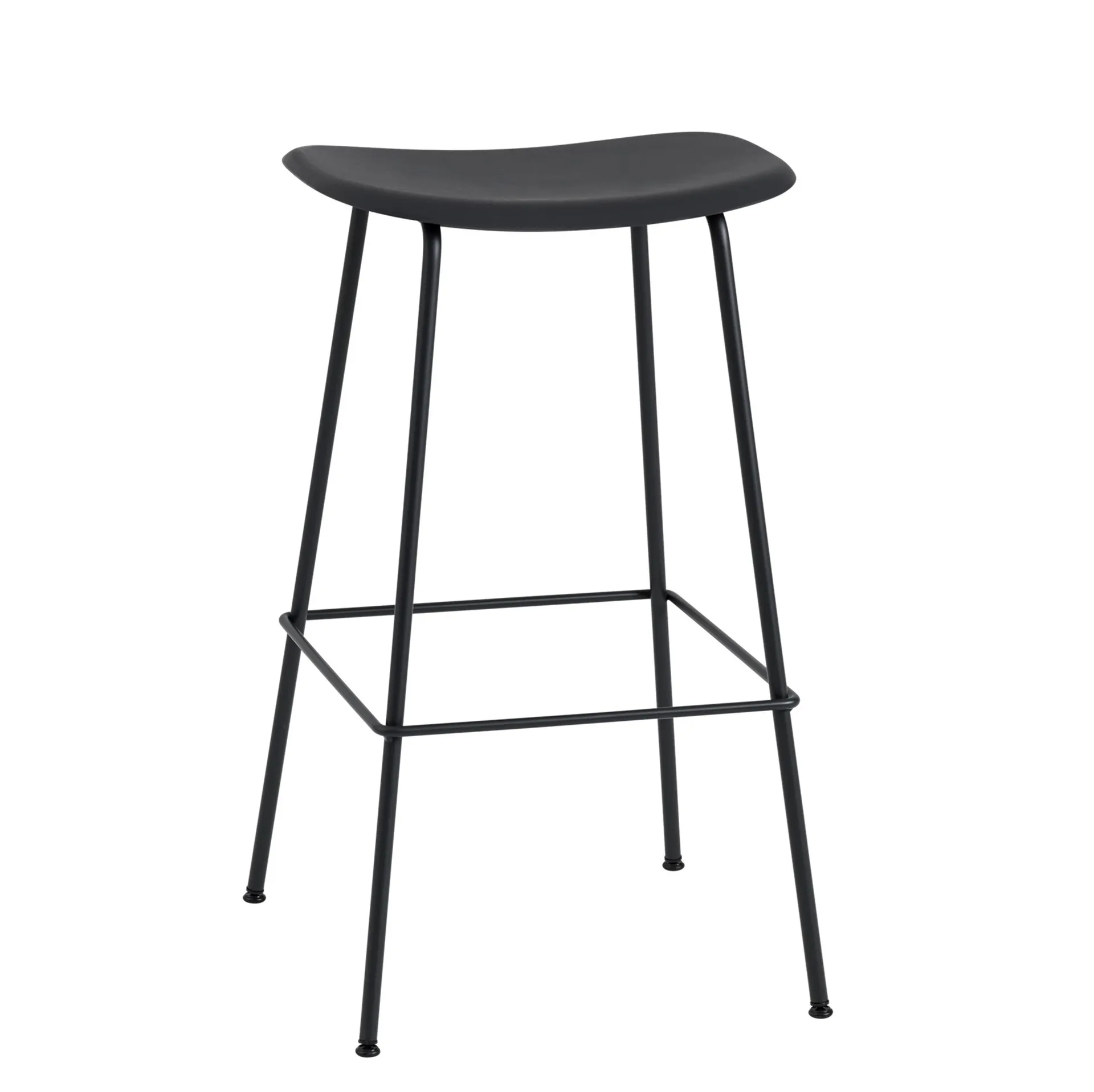 Fiber Tube Bar Chair 75 Cm, Black Muuto