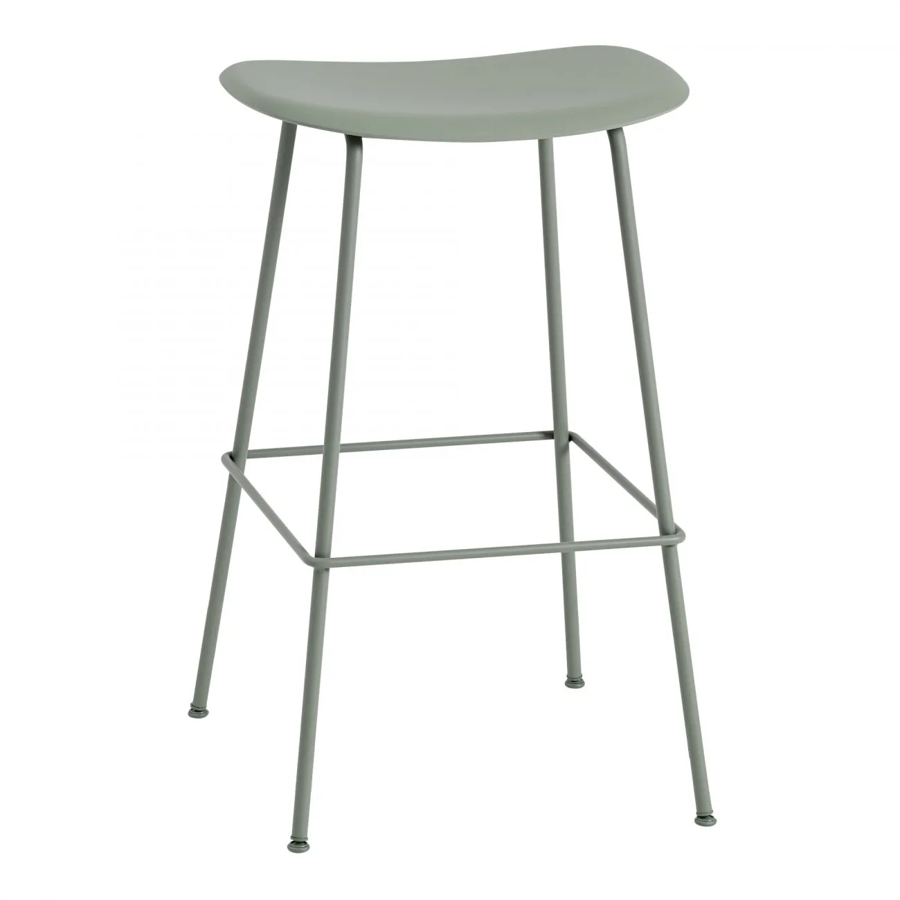 Fiber Tube Bar Chair 75 Cm, dusty green Muuto