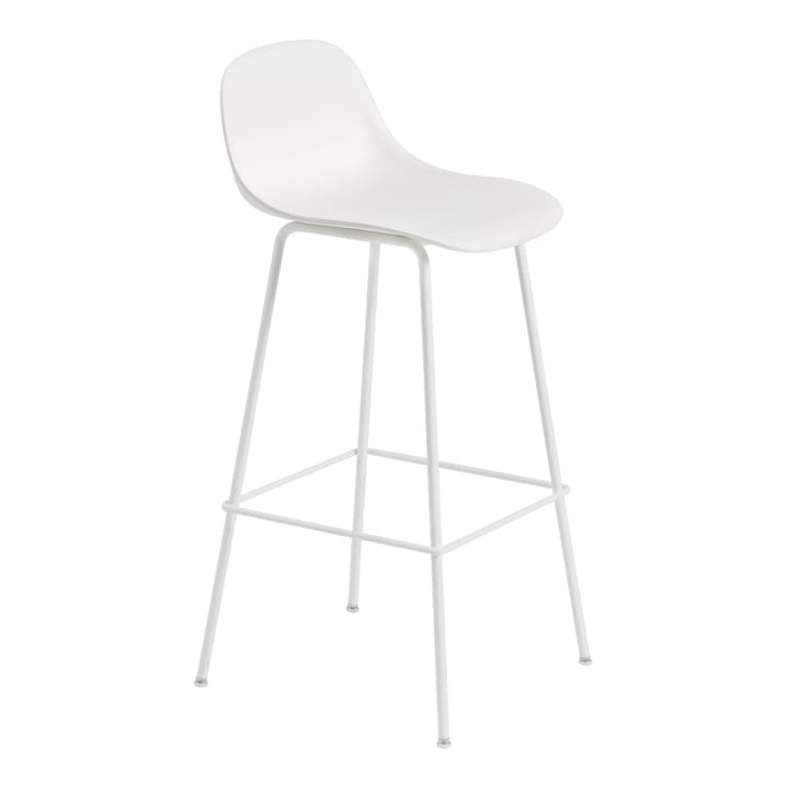Fiber Tube Bar Chair With Back Rest 75 Cm - White - Muuto